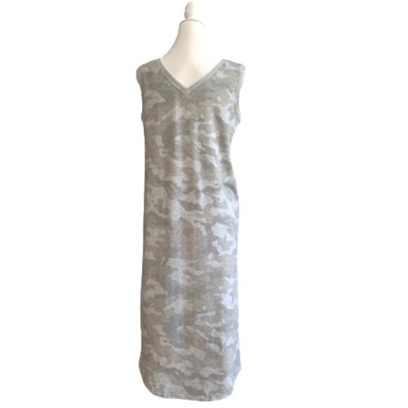 Jane & Delancey Tank Dress Camo Sleeveless V-Neck Soft Dress Small NEW - Picture 4 of 12